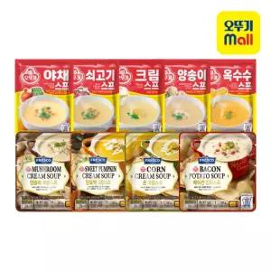 [오뚜기] 분말/액상스프 골라담기 최대 8개(옥수수/양송이/크림/쇠고기/야채/감자/양송이/단호박/콘크림)