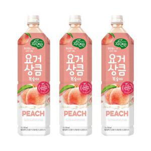 웅진 자연은 요거상큼 복숭아 1.5L x 12개 음료 과즙 과일