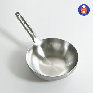 국산 무연마제 스텐웍 통5중 스탠 인덕션 볶음팬 궁중팬 에테르 24cm, 실버