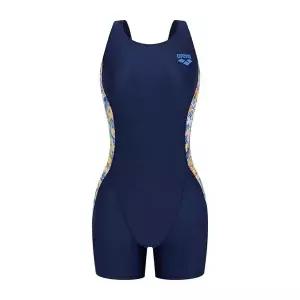 [아레나](대전신세계)여성 실내수영복 와일드플라워 3부 반신 입기편한 U백 (A5SL1PL52NVY)(브라캡별도)