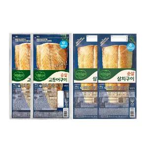 CJ 비비고 순살고등어구이 2개+순살삼치구이 2개