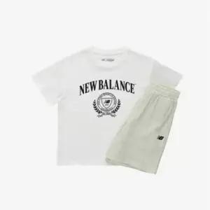 뉴발란스키즈트레이닝세트 PQC NK9YF2107U-39 ESSENTIAL_에센셜 반팔 셋업