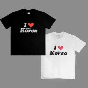 아이러브코리아 티셔츠 해외여행 선물 외국인 기념티 I LOVE KOREA T