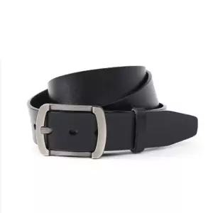 남자 소가죽 허리띠 블랙 아버지 무광 워크맨 클래식 (WFHH2VM)