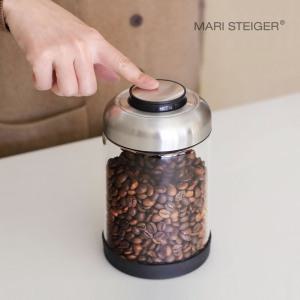 [마리슈타이거] 루미 원터치 글라스 캐니스터 밀폐보관용기 커피 원두 잡곡 오트밀 유리보관용기