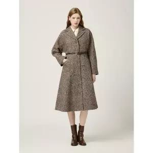 [모조에스핀]테일러드플레어 벨티드 코트_ J244MSG423_DG