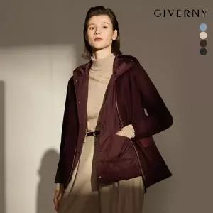 지베르니 여성 케이프 하프코트 + 패딩 베스트