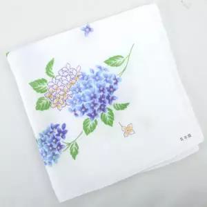 일본 가제손수건/타올 테누구이 (정사각) (수국 블루)