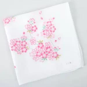 일본 가제손수건/타올 테누구이 (정사각) (벚꽃 핑크)