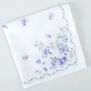 일본 가제손수건/타올 테누구이 (정사각) (국화 블루)