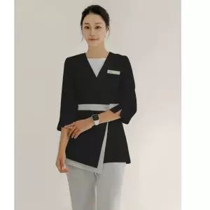 피부관리사 유니폼 작업복 마사지업체 단정한 의상 데스크 전용복장