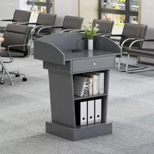 강의실 강단 연설 원목 아크릴 크리스탈 테이블 강대상 강의용