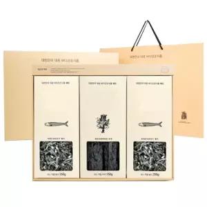 [부산기장특산품] 씨드 3종 선물세트 (멸치 250gx2+미역 150g)