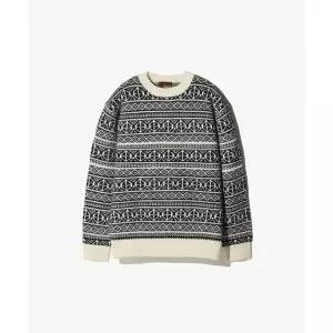 [STCO]노르딕 라운드 니트_블랙 (세미오버핏)_BP