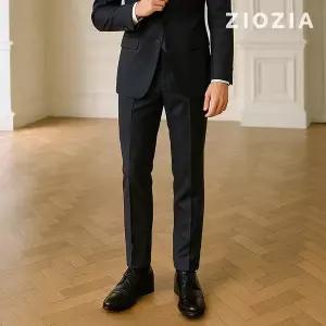 [지오지아] 컴포트 솔리드 네이비 미라클 정장팬츠 (ACD4SP1201_DNV)