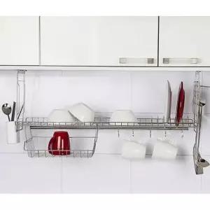 갤러리 풀세트 싱크선반 800 식기건조대 싱크선반 씽크선반 컵걸이 행주걸이 국자걸이