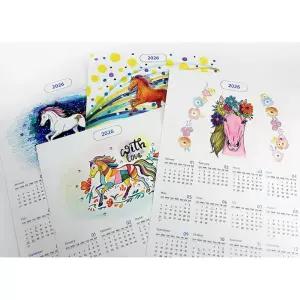 2026 새해수업 말의해 A3사이즈 나만의디자인 말띠종이달력만들기 (30장)