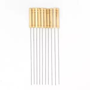 캠핑 바베큐 스텐 꽂이 꼬챙이 꼬치 10p세트 DD-11513/꼬치구이/쇠꼬챙이/고기 마시멜로 과일 직화 손잡이