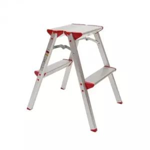 2단 A형 사다리 접이식 알루미늄 발판 이동식 (WFK66GH)