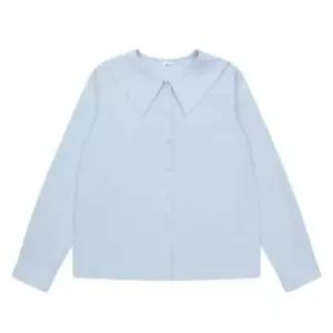 SFIT 에스핏 HC29 여아 빅카라블라우스 주니어 여아 세미오버 빅카라 블라우스 블루 S