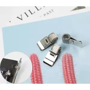 책 노트 다이어리 펜 보관 꽂이 소형 실버 1P