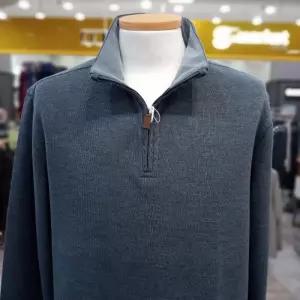 트레몰로 HC10 2025 겨울 기모 티셔츠 세정 트레몰로 면기모 하프 집업 반폴라 티셔츠