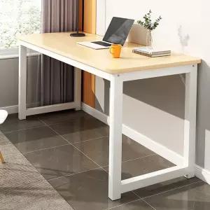 심플 강력 컴퓨터책상 800x400mm 오크 학생 1인 노트북 원룸 서재책상 리틀하우스마켓 LHOSDE0003
