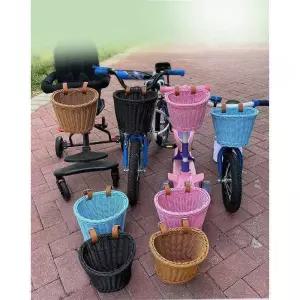 포르르 킥보드바구니 미니벨로 마이크로 라탄 킥보드