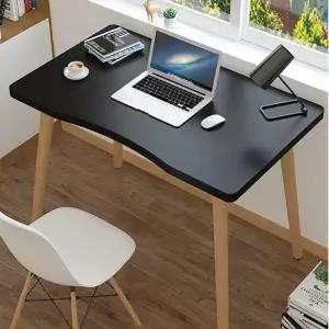 심플책상 700x400mm 블랙 1인용 학생 좁은 원룸 서재 리틀하우스마켓 LHOSDE0005