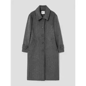 [에잇세컨즈] (325Y30LY13) 스탠 칼라 롱 코트  그레이