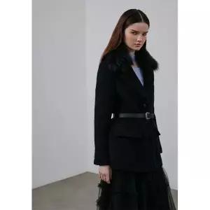 [에고이스트]EQ4WJ160탈부착털카라포인트벨티드자켓_DJ