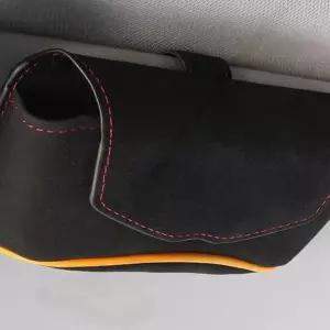 스웨이드 선글라스 홀더 썬바이저 안경 케이스