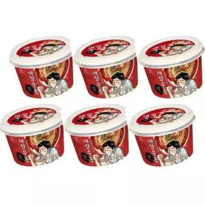 중앙해장우동 6개구성 깊고칼칼한국물 굵고탱탱한 우동면발