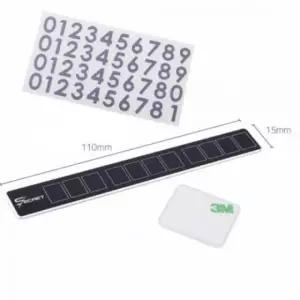 주차알림판 스탠드형 차량 블랙 메탈 번호판 (WFKM3K5)