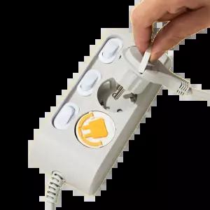 조아코리아 납작 멀티탭 고용량 개별 3구 틈새 플러그 콘센트 멀티탭