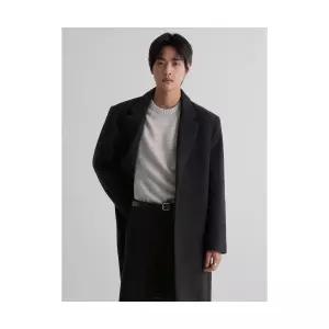 [국내매장정품] 에잇세컨즈 8SECONDS 울 블랜디드 베이직 롱 코트 블랙 425X30LY15 145413