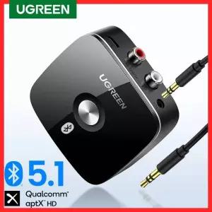 HDMI무선송수신기 UGREEN 블루투스 RCA 리시버 51 aptX HD 35mm 잭 Aux 무선 어댑터 TV 차량용 음악 2RCA