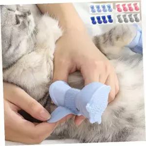 강아지 실리콘 발가락 보호대 미끄럼 방지 패드 애완동물 발톱 케어 홈케어 양말