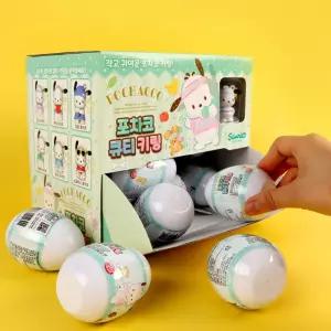 포차코 큐티 키링 18개 1세트/랜덤/박스/큐브/부적/운세/파우치/가방/참/장식/스마트폰/아크릴/고리/완구