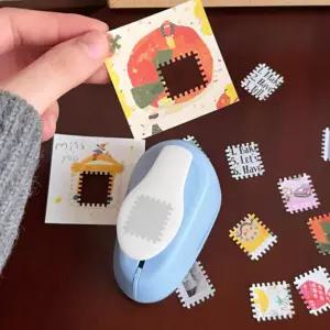 우표 모양 펀치 다꾸 펀칭기 펀처 스탬프 펀치 우표 틀 스티커 커터 DIY 도구 스크랩북 꾸미기템 꾸미기