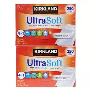 커클랜드 시그니춰 시트형 섬유유연제 250매x 2 시트형 건조기시트지 건조기용