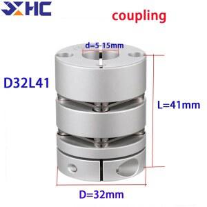 샤프트 커플링 스텝퍼 모터 커플러 이중 레이어 클립, 유연한 커플 D32L41, 내경 5, 6, 7, 8, 10, 12, 15mm,