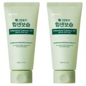 그린핑거 힘센보습 데일리 보습 순한 인텐시브 크리미 오일 180ml 2개