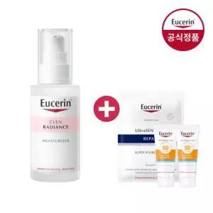 유세린 이븐래디언스 모이스처라이저 50ml (증)울센마스크팩 1매+선크림 5ml 2개