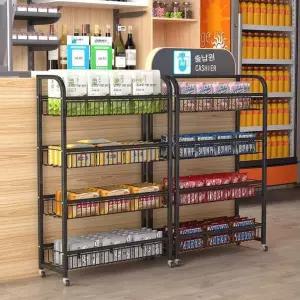 편의점진열대 마트 진열대 마트진열대 4단 수납 매장