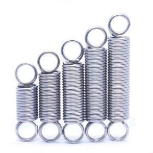 2PCS 304 OD 듀얼 스프링 10MM 코일 와이어 스테인레스 5MM 스틸 인장 직경 12MM 연장 소형 15MM
