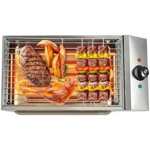 상업용 전기 그릴 1800W 온도 조절 가능한 조리대 플랫 탑 그릴, 논스틱 핫 플레이트 바비큐 패티용, 가정용