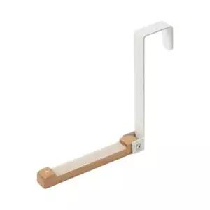 스틸우드 접이식 도어행거 화이트 욕실타올 걸이 무타공 옷 방문 후크 훅 형 방문옷걸이 도어훅 방문행거