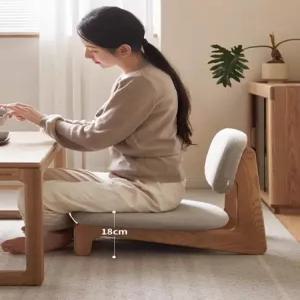 원목 좌식의자  낮은 등받이 의자