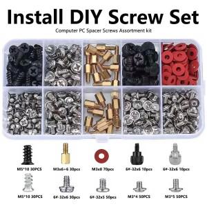 컴퓨터 PC 케이스 하드  드라이브 선풍기 마더보드 전원 공급 장치 서버 HDD PSU 마운트 수리 DIY 나사 볼